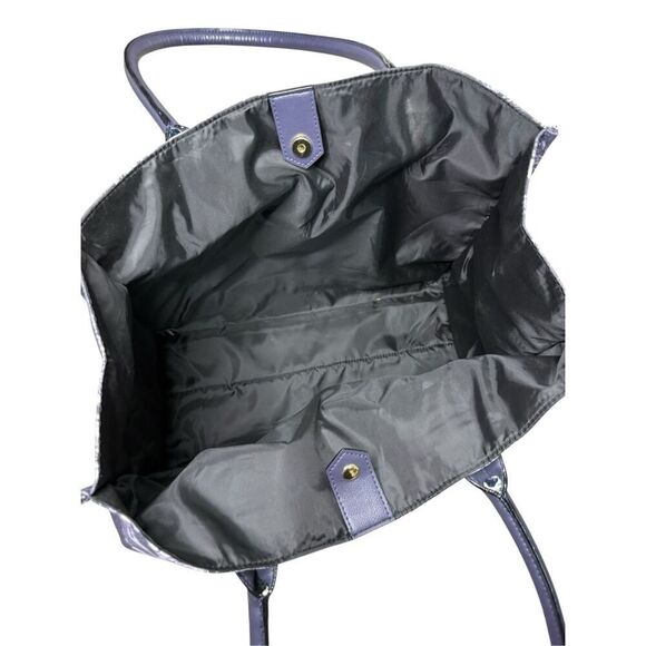 Victoria’s Secret Limited Edition Purple Floral Book Weekender Tote Bag - Picture 7 of 7